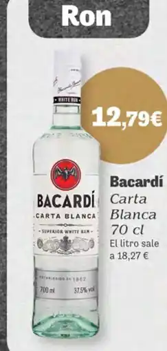 Supermercados Plaza BACARDI Carta Blanca oferta
