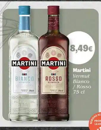 Supermercados Plaza MARTINI Vermut Bianco Rosso oferta