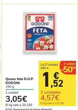 Carrefour Express DODONI Queso feta D.O.P. oferta