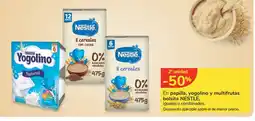 Carrefour Express NESTLÉ En papilla, yogolino y multifrutas bolsita oferta