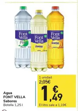 Carrefour Express FONT VELLA Agua oferta