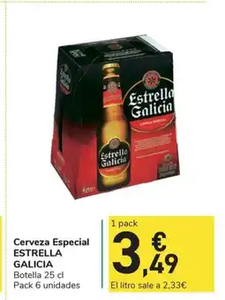 Carrefour Express ESTRELLA GALICIA Cerveza Especial oferta