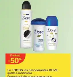 Carrefour Express DOVE En todos los desodorantes oferta
