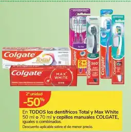 Carrefour Express COLGATE En todos los dentifricos Total y Max White oferta