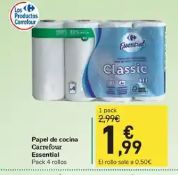 Carrefour Express Papel de cocina Carrefour Essential oferta