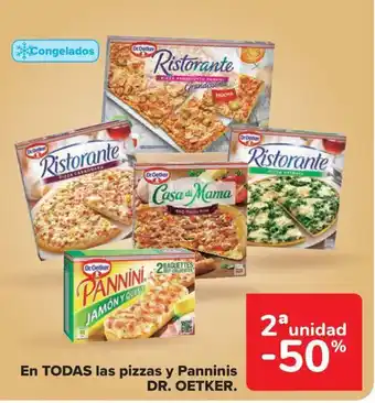 Carrefour Market DR. OETKER En todas las pizzas y Panninis oferta