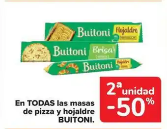 Carrefour Market BUITONI En todas las masas de pizza y hojaldre oferta