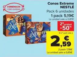 Carrefour Market NESTLÉ Conos Extreme oferta