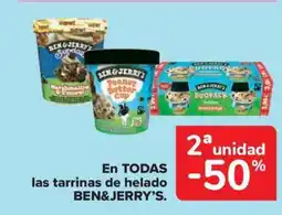 Carrefour Market BEN&JERRY'S En todas las tarrinas de helado oferta