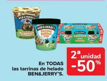 Carrefour Market BEN&JERRY'S En todas las tarrinas de helado oferta