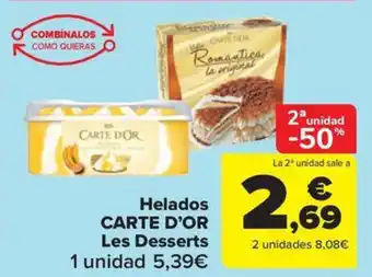 Carrefour Market CARTE DOR Helado Les Desserts oferta