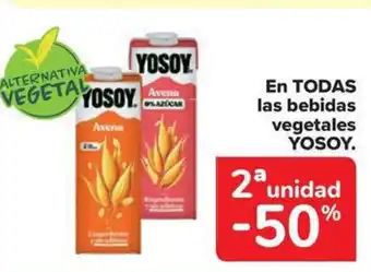 Carrefour Market YOSOY En todas las bebidas vegetales oferta