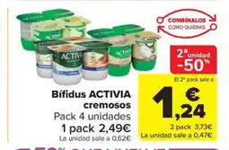 Carrefour Market ACTIVIA Bifidus cremosos oferta