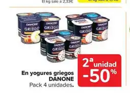 Carrefour Market DANONE En yogures griegos oferta