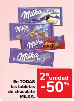 Carrefour Market MILKA En todas las tabletas de chocolate oferta