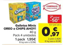 Carrefour Market OREO O CHIPS AHOY Galletas Minis oferta
