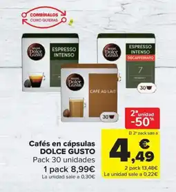 Carrefour Market DOLCE GUSTO Cafés en cápsulas oferta