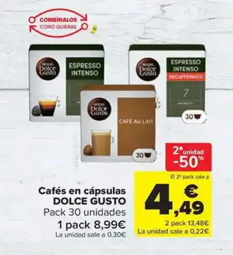 Carrefour Market DOLCE GUSTO Cafés en cápsulas oferta
