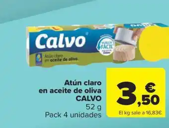 Carrefour Market CALVO Atún claro en aceite de oliva oferta