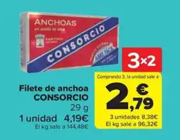 Carrefour Market CONSORCIO Filete de anchoa oferta