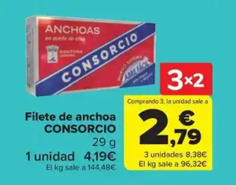 Carrefour Market CONSORCIO Filete de anchoa oferta