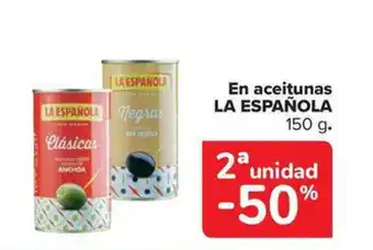Carrefour Market LA ESPAÑOLA En aceitunas oferta