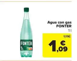 Carrefour Market FONTER Agua con gas oferta