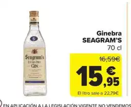 Carrefour Market SEAGRAM'S Ginebra oferta