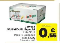 Carrefour Market SAN MIGUEL Cerveza Especial oferta
