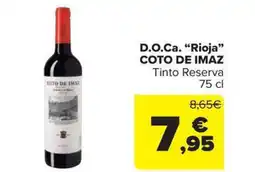 Carrefour Market COTO DE IMAZ D.O.Ca Rioja oferta