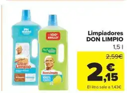 Carrefour Market DON LIMPIO Limpiadores oferta