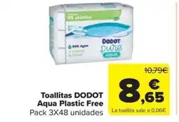 Carrefour Market DODOT Toallitas Aqua Plastic Free oferta