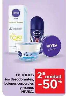 Carrefour Market NIVEA En todos los desodorantes lociones corporales y manos oferta