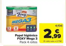 Carrefour Market FOXY Papel higiénico oferta
