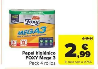 Carrefour Market FOXY Papel higiénico oferta