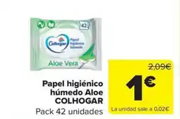 Carrefour Market COLHOGAR Papel higiénico húmedo Aloe oferta