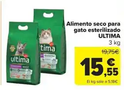 Carrefour Market ULTIMA Alimento seco para gato esterilizado oferta