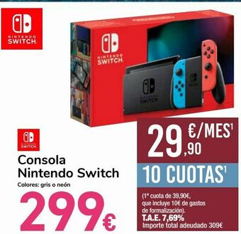 Carrefour Consola nintendo switch oferta