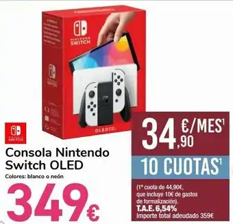 Carrefour Consola nintendo switch oled oferta
