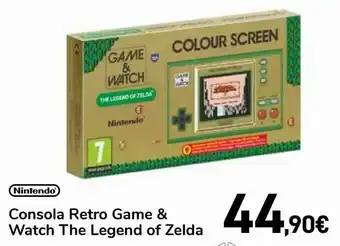 Carrefour Nintendo consola retro game & watch the legend of zelda oferta