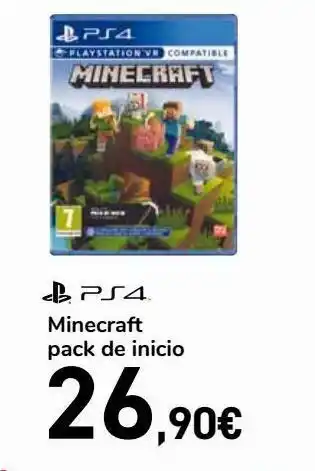 Carrefour Ps4 minecraft pack de inicio oferta