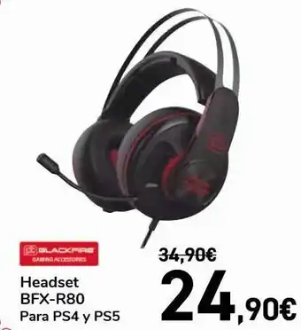 Carrefour Headset bfx-r80 para ps4 y ps5 oferta