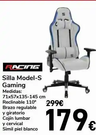 Carrefour Racing silla model-s gaming oferta