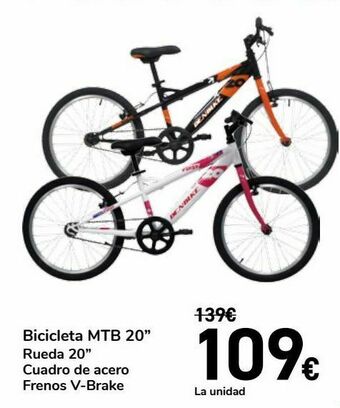 Carrefour Bicicleta mtb 20'' oferta