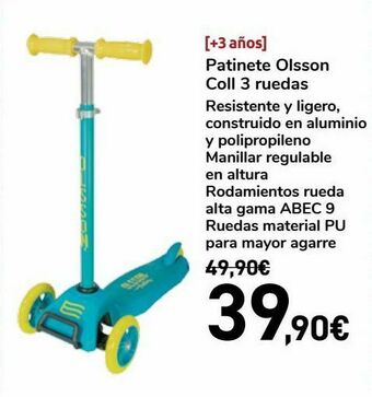 Carrefour Patinete olsson coll 3 ruedas oferta
