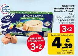 Carrefour Atún claro en aceite de oliva oferta