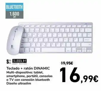 Carrefour Teclado + ratón dinamic oferta