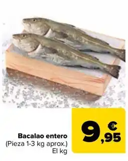 Carrefour Bacalao entero oferta