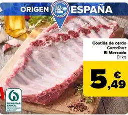 Carrefour Costilla de cerdo oferta