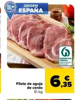 Carrefour Filete de aguja de cerdo oferta